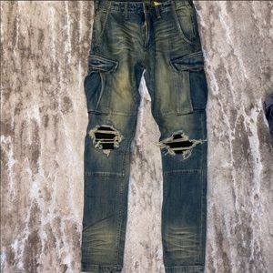 Amiri MX1 Cargo Indigo Denim (Size 30)